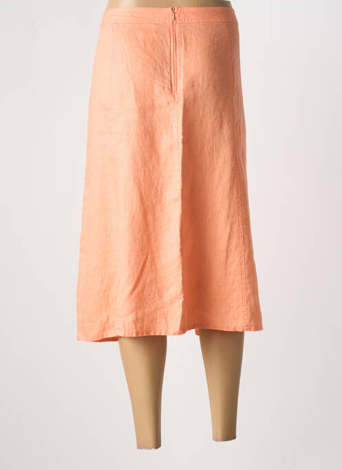 Fustă midi talie cu cleme portocaliu BARBARA LEBEK femme