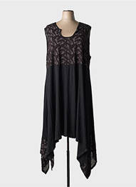 Rochie lungă fără mâneci fără mâneci negru EDMOND DE PARIS femeie