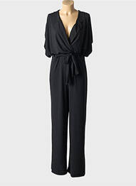 Salopetă-pantalon mâneci scurte mâneci scurte negru JORGIE PARIS femme