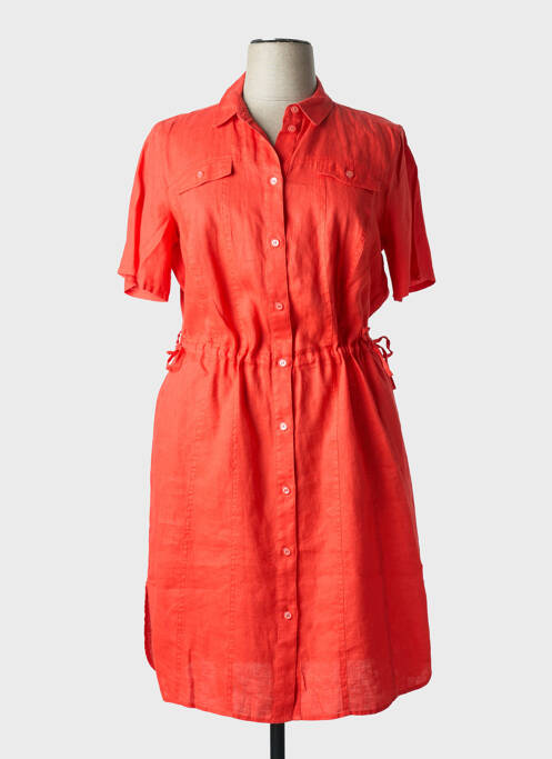 Rochie midi țesătură crep mâneci scurte roșu BARBARA LEBEK femme