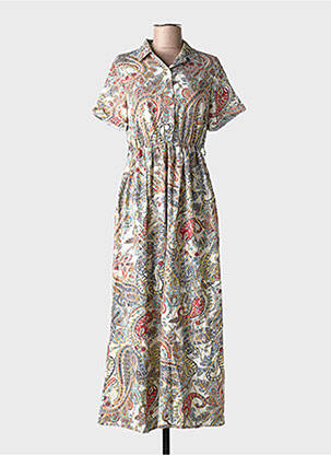 Rochie lungă alb ELENA Z femeie