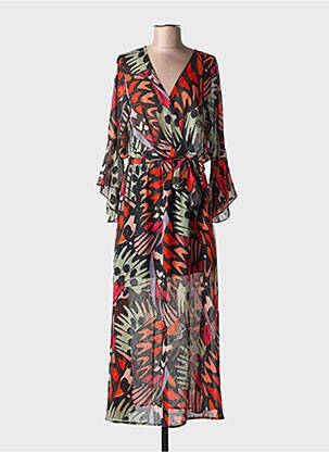 Rochie lungă mâneci lungi mâneci lungi negru MOLLY BRACKEN femeie