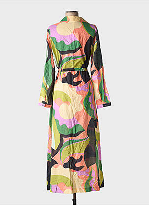 Rochie lungă mâneci lungi mâneci lungi verde GRACE & MILA femeie