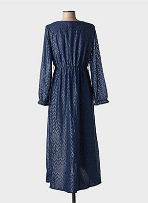 Rochie midi mâneci lungi mâneci lungi albastru LILIE ROSE femeie