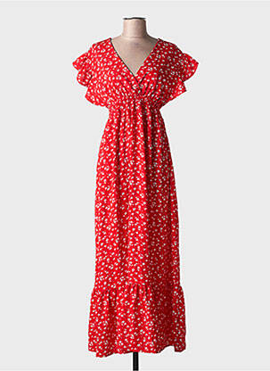 Rochie lungă roșu ELENA Z femeie