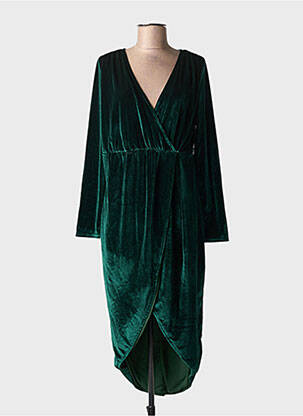 Rochie midi mâneci lungi mâneci lungi verde LILIE ROSE femeie
