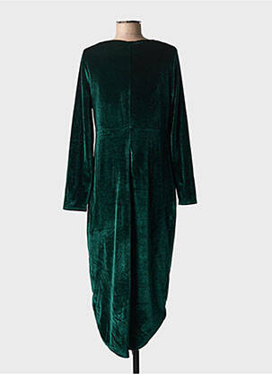 Rochie midi mâneci lungi mâneci lungi verde LILIE ROSE femeie
