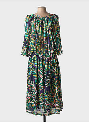 Rochie lungă mâneci lungi mâneci lungi verde MOLLY BRACKEN femeie