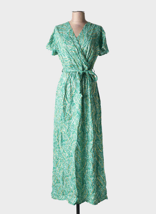 Rochie lungă verde ELENA Z femeie