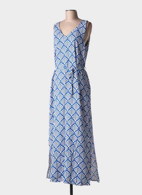 Rochie lungă imprimeu fantezie fără mâneci albastru JDY femme