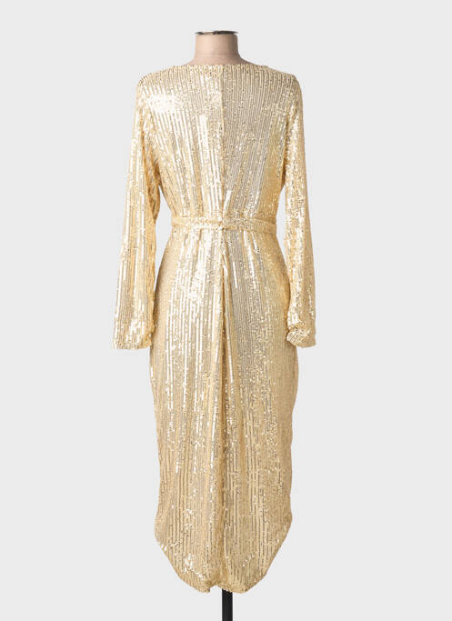 Rochie midi auriu LILIE ROSE femeie