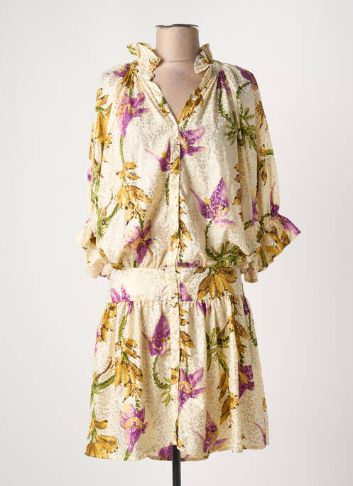 Rochie midi bej PURPLE QUEEN femeie