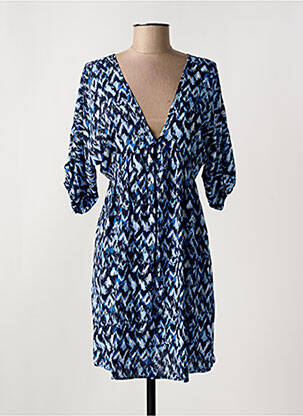 Rochie scurtă mâneci 3/4 mâneci 3/4 albastru MOLLY BRACKEN femeie