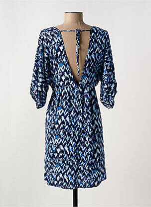 Rochie scurtă mâneci 3/4 mâneci 3/4 albastru MOLLY BRACKEN femeie