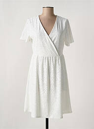Rochie scurtă mâneci scurte mâneci scurte alb PIECES femme