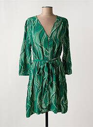 Rochie scurtă mâneci lungi mâneci lungi verde LA PETITE ETOILE femeie