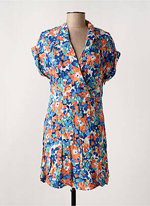 Rochie scurtă mâneci scurte mâneci scurte albastru MOLLY BRACKEN femeie