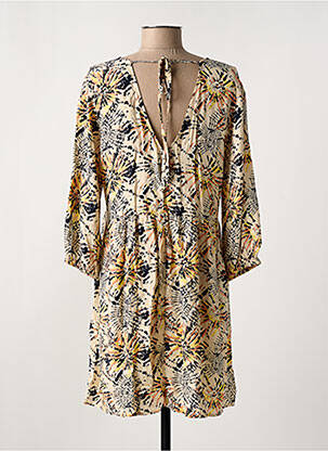 Rochie scurtă mâneci 3/4 mâneci 3/4 bej JACQUELINE DE YONG femeie