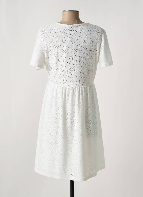 Rochie scurtă alb PIECES femeie