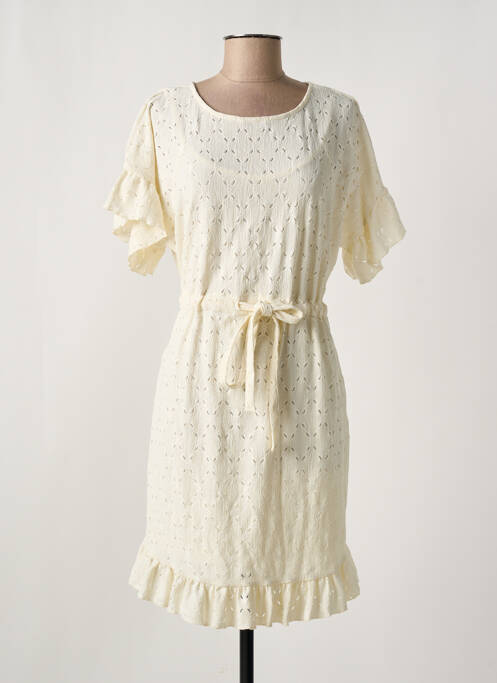 Rochie midi bej PIECES femeie