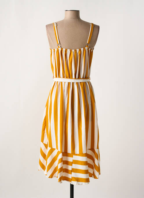 Rochie midi galben ELENA Z femeie