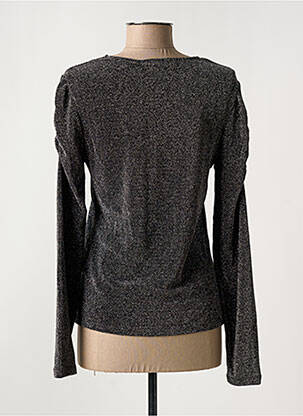 Top elasticitate mâneci lungi negru VILA femeie