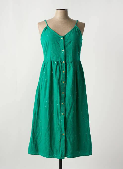 Rochie midi verde PIECES femeie