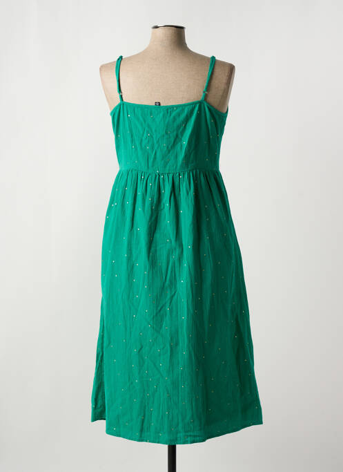 Rochie midi verde PIECES femeie