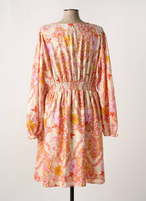 Rochie midi bej APRIL NAVY femeie