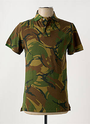 Polo elasticitate mâneci scurte verde RALPH LAUREN bărbat