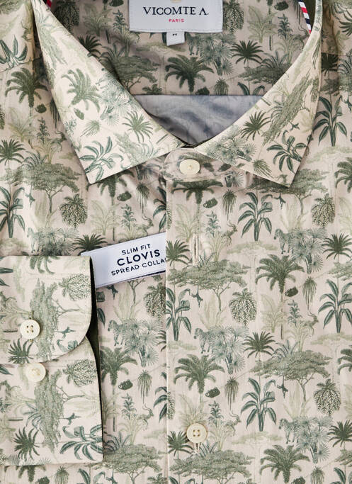 Cămașă cu mâneci lungi bej VICOMTEA bărbat