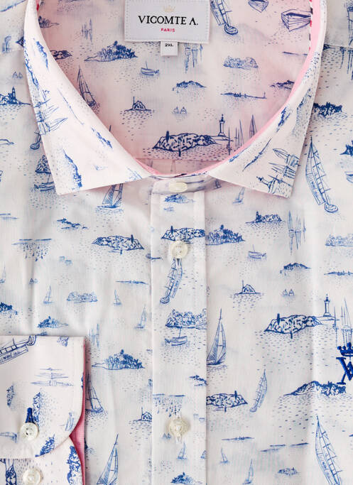 Cămașă cu mâneci lungi alb VICOMTEA bărbat