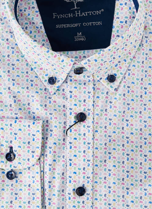 Cămașă cu mâneci lungi alb FYNCH-HATTON bărbat