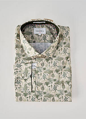 Cămașă cu mâneci lungi bej VICOMTEA bărbat