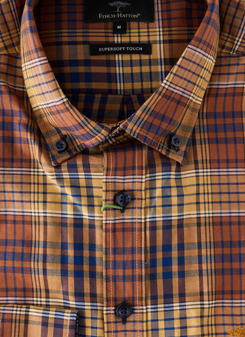 Cămașă cu mâneci lungi maro FYNCH-HATTON bărbat