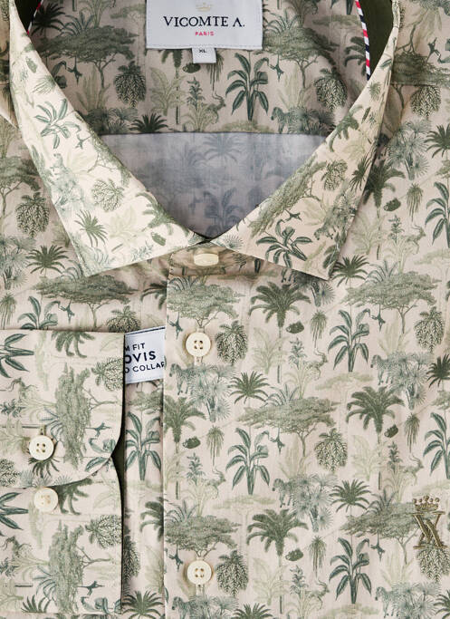 Cămașă cu mâneci lungi bej VICOMTEA bărbat