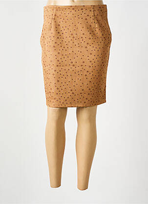 Fustă midi maro DROLE DE COPINE femeie