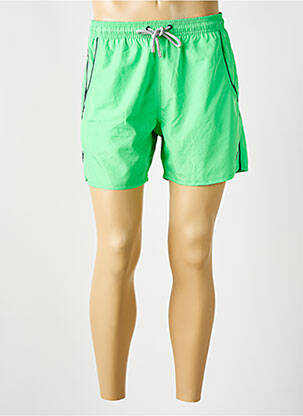 Șort de baie țesătură poplin verde BENSON & CHERRY bărbat