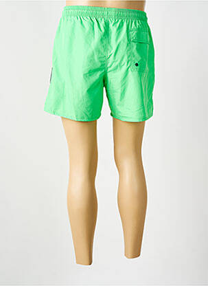 Șort de baie țesătură poplin verde BENSON & CHERRY bărbat