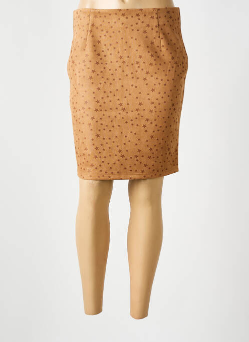 Fustă midi maro DROLE DE COPINE femeie