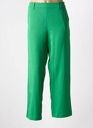 Pantalon drept țesătură crep mărime normală verde NOUGAT femeie