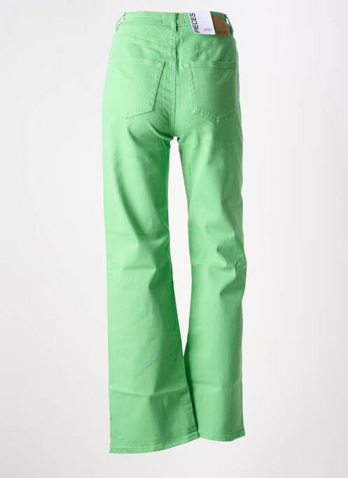 Blugi cu croială largă elasticitate talie înaltă verde PIECES femme