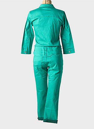 Salopetă-pantalon croială cambrată mâneci lungi verde VILA femeie