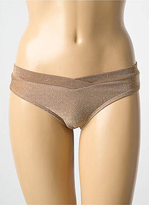 Chiloți de baie auriu MOLLY BRACKEN femeie