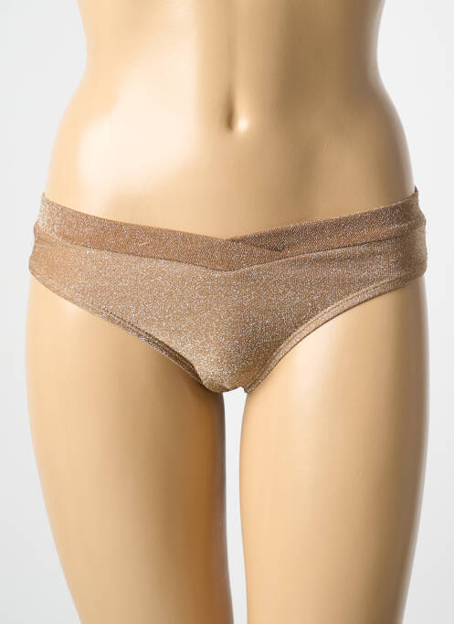 Chiloți de baie auriu MOLLY BRACKEN femeie