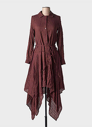 Rochie lungă mâneci lungi mâneci lungi violet SEMIOLOGY femeie