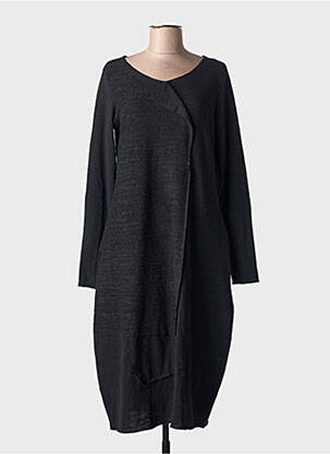 Rochie pulover croială dreaptă mâneci lungi negru LUUKAA femeie