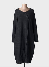 Rochie pulover croială dreaptă mâneci lungi negru LUUKAA femme