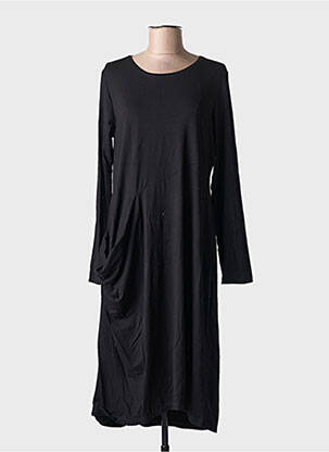 Rochie midi mâneci lungi mâneci lungi negru ELSEWHERE femeie