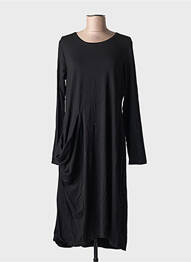 Rochie midi mâneci lungi mâneci lungi negru ELSEWHERE femme